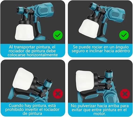 Pistola Pulverizadora de Pintura (Inalámbrica) | Para trabajos perfectos