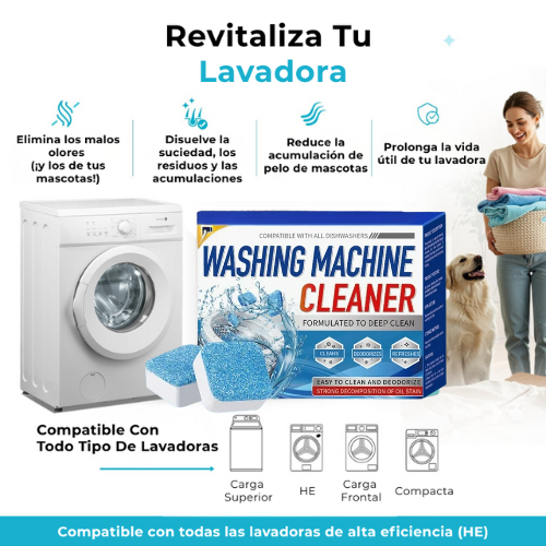 PACK 3x1 PASTILLAS LIMPIEZA PROFUNDA PARA LAVADORAS