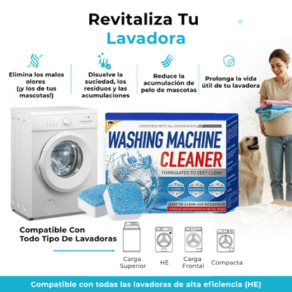 PACK 3x1 PASTILLAS LIMPIEZA PROFUNDA PARA LAVADORAS