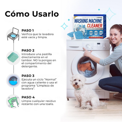 PACK 3x1 PASTILLAS LIMPIEZA PROFUNDA PARA LAVADORAS