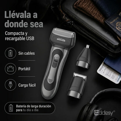 Afeitadora Profesional Shaver (3 en 1) INALÁMBRICA - USB