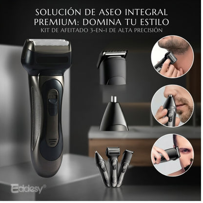 Afeitadora Profesional Shaver (3 en 1) INALÁMBRICA - USB