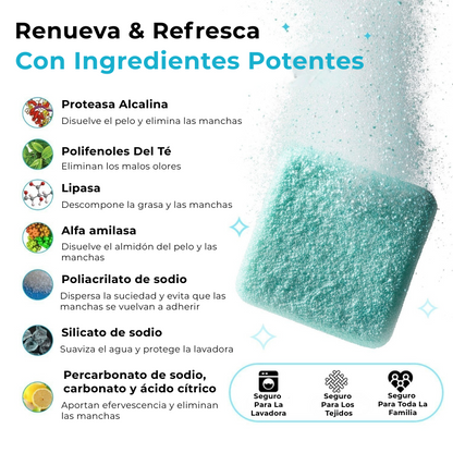 PACK 3x1 PASTILLAS LIMPIEZA PROFUNDA PARA LAVADORAS