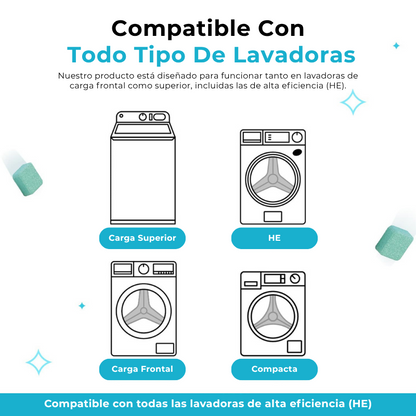 PACK 3x1 PASTILLAS LIMPIEZA PROFUNDA PARA LAVADORAS