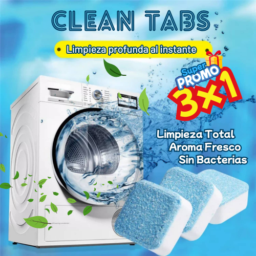 PACK 3x1 PASTILLAS LIMPIEZA PROFUNDA PARA LAVADORAS