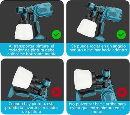 Pistola Pulverizadora de Pintura (Inalámbrica) | Para trabajos perfectos